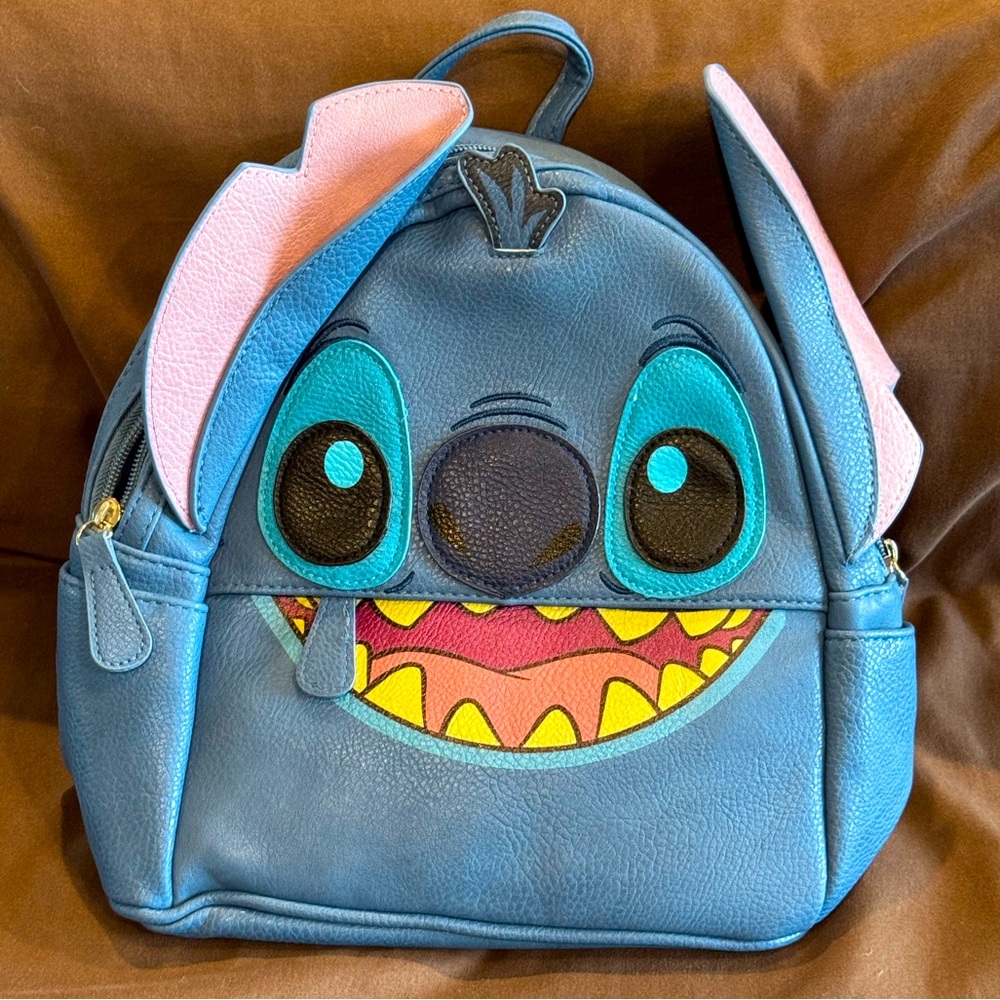 Stitch Blue and Pink Kids Backpack NWOT